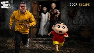 Franklin & Shinchan Door Escape From Granny House 😱🚪 | GTA V Tamil Mods screenshot 4