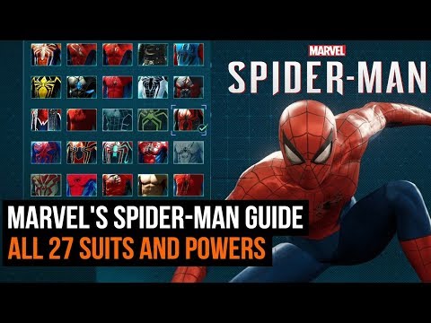 Video: Spider-Man Suit Odemknout Seznam A Náklady - Jak Získat Všechny Spider-Man Suit A Suit Power