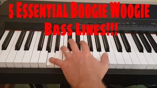 Lockdown Piano 2020  Boogie Woogie Bass Lines