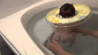 うきわでおふろ