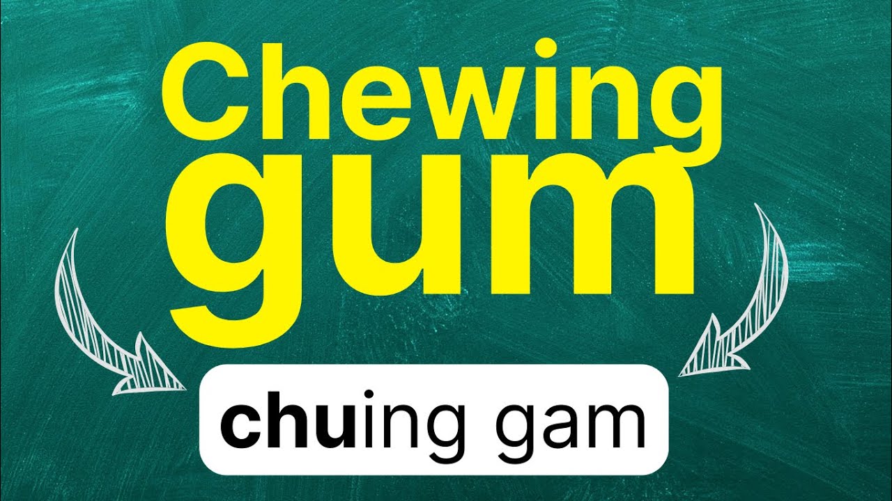 Cómo pronunciar: 'Chewing gum' 'Chicle' 'Goma de mascar' 'Caramelo