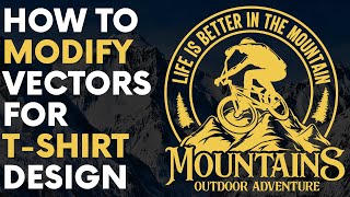 HOW TO MODIFY FREE VECTORS FOR T-SHIRT DESIGNS | HOW TO USE FREE VECTORS FOR T-SHIRT DESIGN | VECTOR