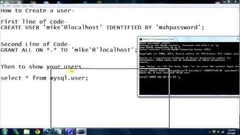 How to Create a MySQL User