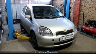 Посторонний шум под капотом замена генератора на Toyota Vitz Тойота Витц SCP10 2001 года