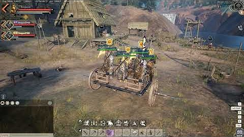 Myth of Empires Mono-Shaft Chariot Riding Stronghold Raid