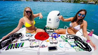 GIANT Boat Party! BOCA BASH Clean Up & TREASURE HUNTING!  2024