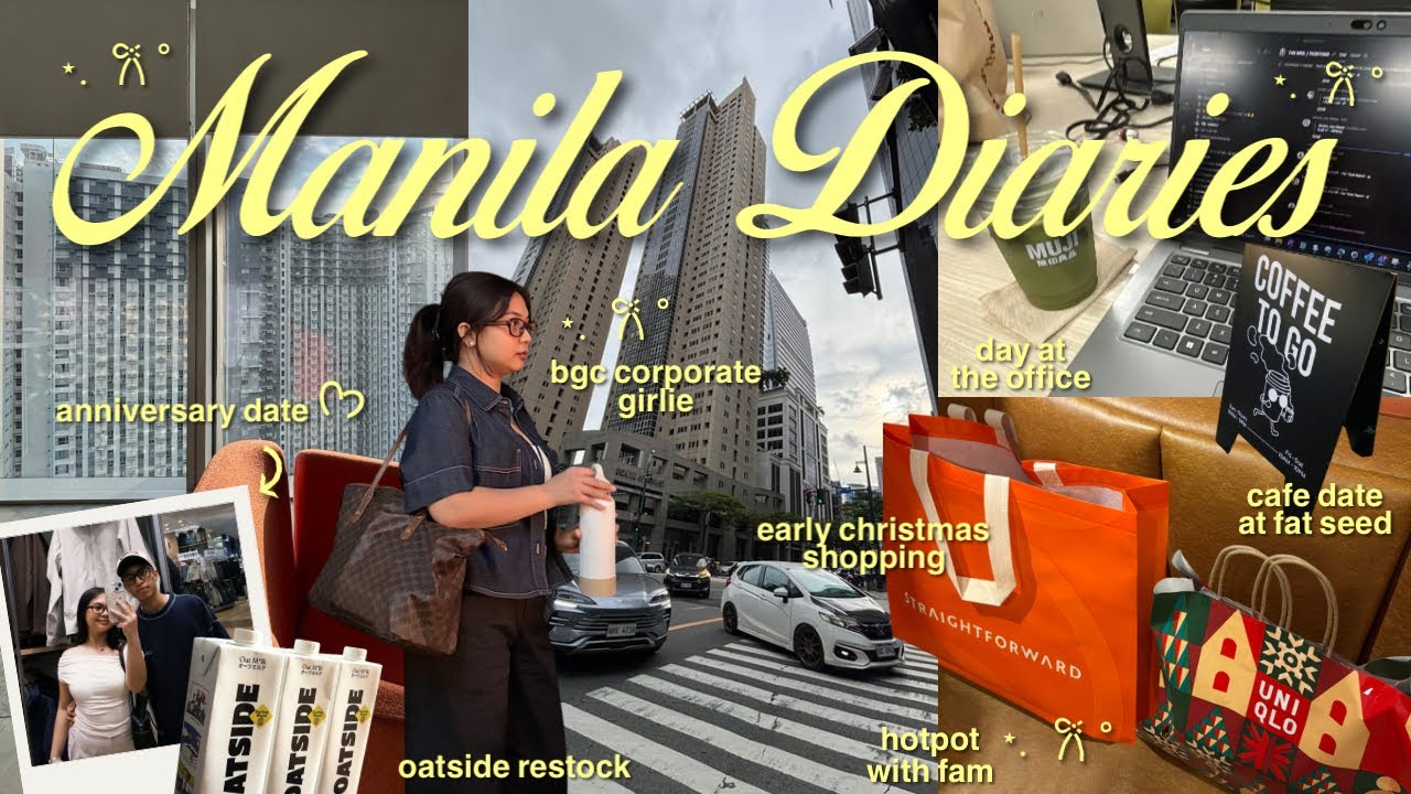 digital diaries 💌 bgc corporate girlie 🎧, 3rd anniversary date ᢉ𐭩, cafes & shopping date, hotpot 🍲