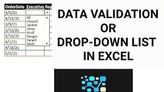 How to Create a Drop-Down List or Data Validation in Excel #excel #dropdown #advancedexcel