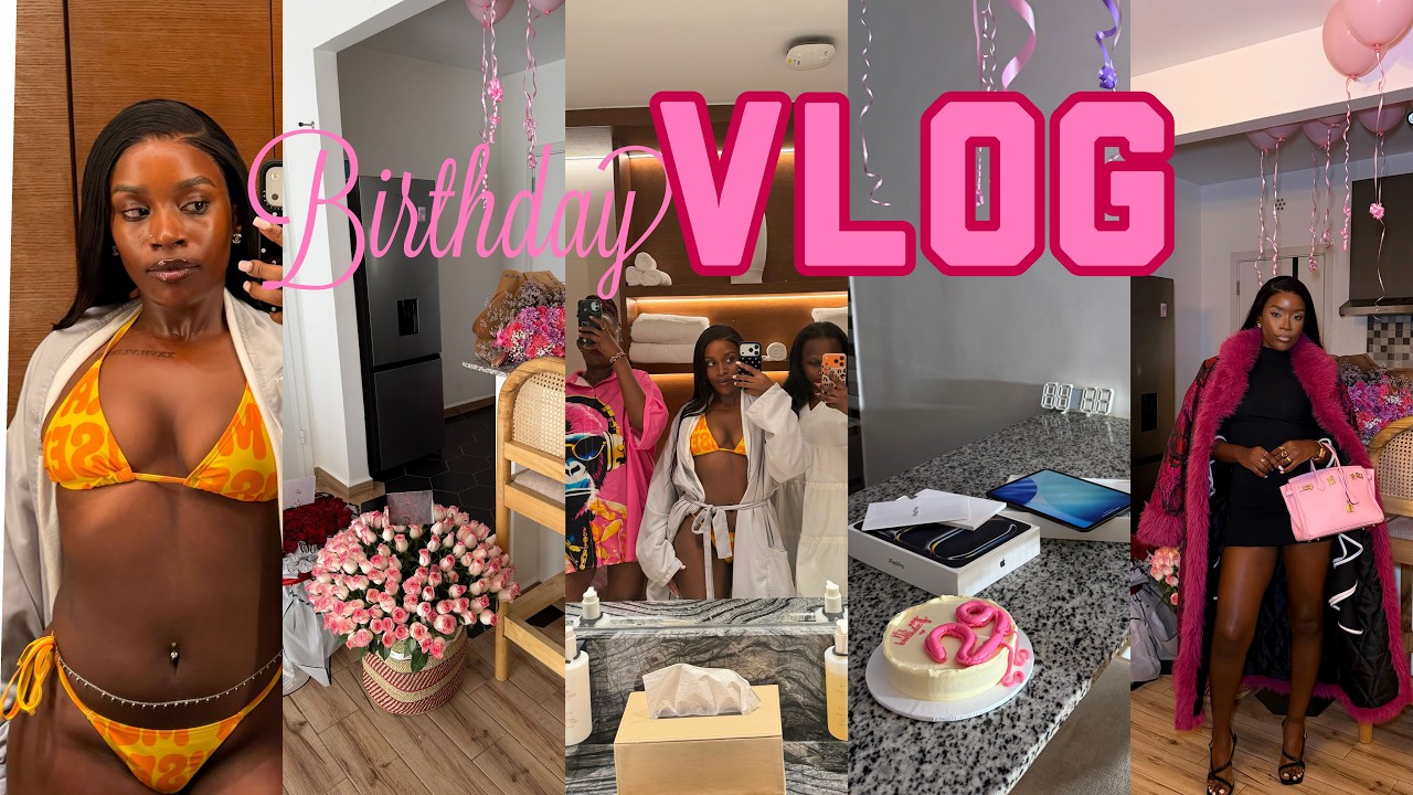 BIRTHDAY VLOG PT 1: 2 date nights in a week🍽, vacay prep, spa, bday spoils, certified flower girl🥹🎈🎂