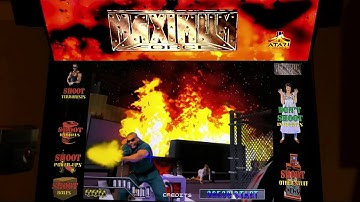 Maximum Force Arcade Cabinet MAME Playthrough w/ AimTrak Gun & Hypermarquee