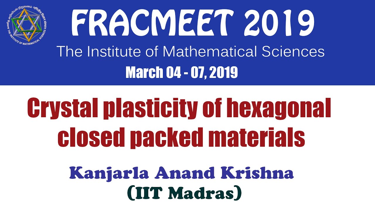 Crystal plasticity of hexagonal closed packed materials by Kanjarla Anand Krishna