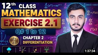 Exercise 2.1 Q#1 to Q#12 | Class 12 Mathematics Chapter 2 | New Book 2026