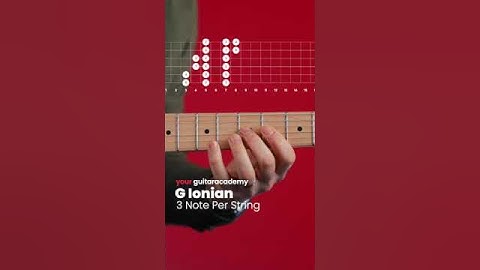 G Ionian Scale (3 Note Per String) #guitarlessons