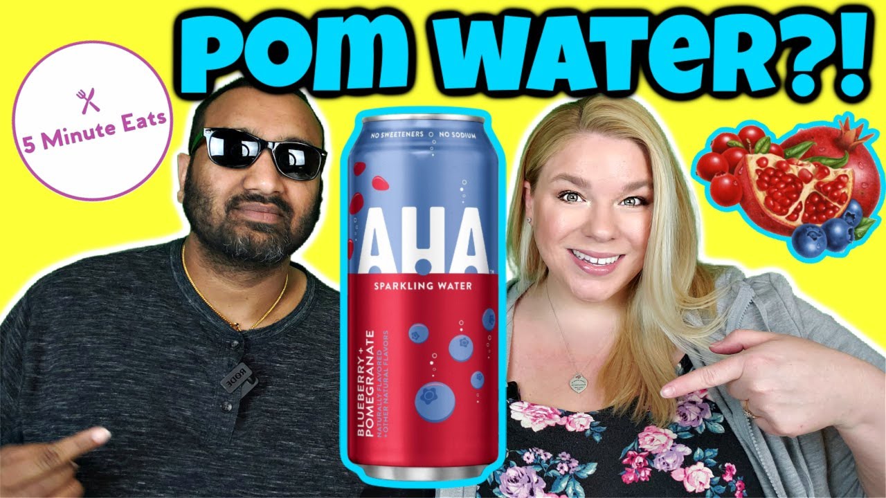 AHA Blueberry + Pomegranate Sparkling Water Review