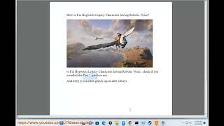 Fix Hogwarts Legacy Characters having Robotic Voice (2025 updated)