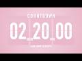 2 Hours 20 Minutes Timer Countdown Timer 🌸 Flip Clock with Simple Beeps 🔔