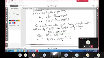 Frequency response and impulse response of FT