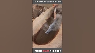 How to make hunting knife from leaf spring #shorts #viral