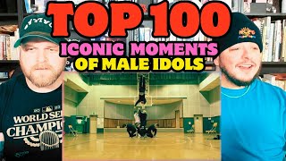 100 ICONIC moments in the HISTORY of MALE IDOLS REACTION