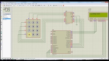 MM74C922 Interface with AVR Atmega32 Proteus