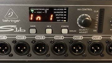 Connecting the X32 Rack to the Behringer S16 Stage Box