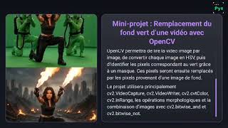 Full Mini-projet : Remplacement du fond vert d’une vidéo avec OpenCV Update