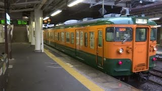 朝6時50分の高崎駅には115系,107系, 211系, E231系電車が並びます。2017年3月