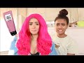 dying my little sisters hair pink prank (she wasn't happy) ft. disbelief