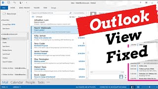 fixed: outlook inbox view suddenly changed