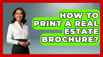 How To Print A Real Estate Brochure? - Graphic Design Nerd
