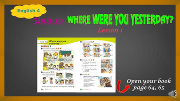 TIẾNG ANH 4- UNIT 10 -LESSON 1