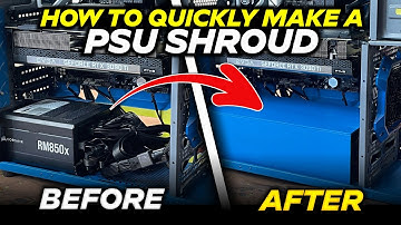 Amazing How To Make PSU Shroud Quickly To Cover PC Cables.