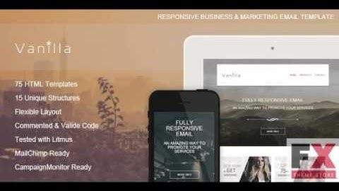 Preview Vanilla - Responsive Email Template TForest