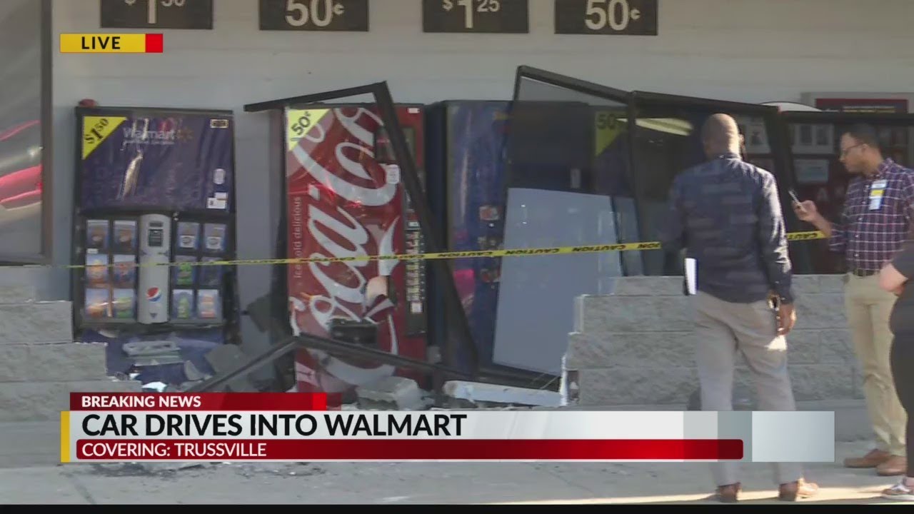 Car drives into Trussville Walmart YouTube