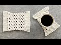 DIY como hacer POSAVASOS en MACRAME (paso a paso) | DIY Macrame Coasters