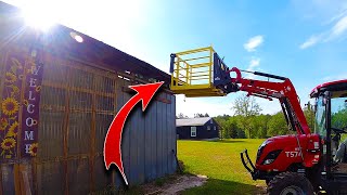 Fixing my barn roof and my wife is scared to death!