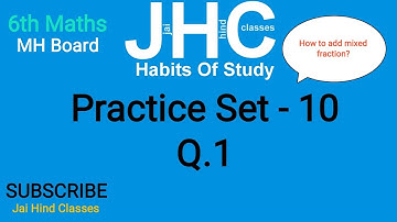 6th Maths, Practice Set - 10, Q. 1