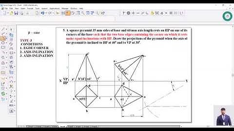 Engineering Graphics/Solids/Pyramids /Type-3/beta/Video-5