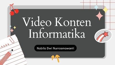 Teknologi Informasi dan Komunikasi (TIK) Bab 3  "Video konten" || Informatika kelas 7