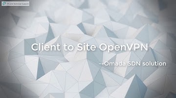 Omada SDN: Cómo configurar Cliente a Sitio OpenVPN