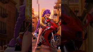 RUMI'S LOVE FOR MOTORCYCLES  #mira  #animation #cartoon  #shorts #funnyvideo #video #ai #rumi #kppop