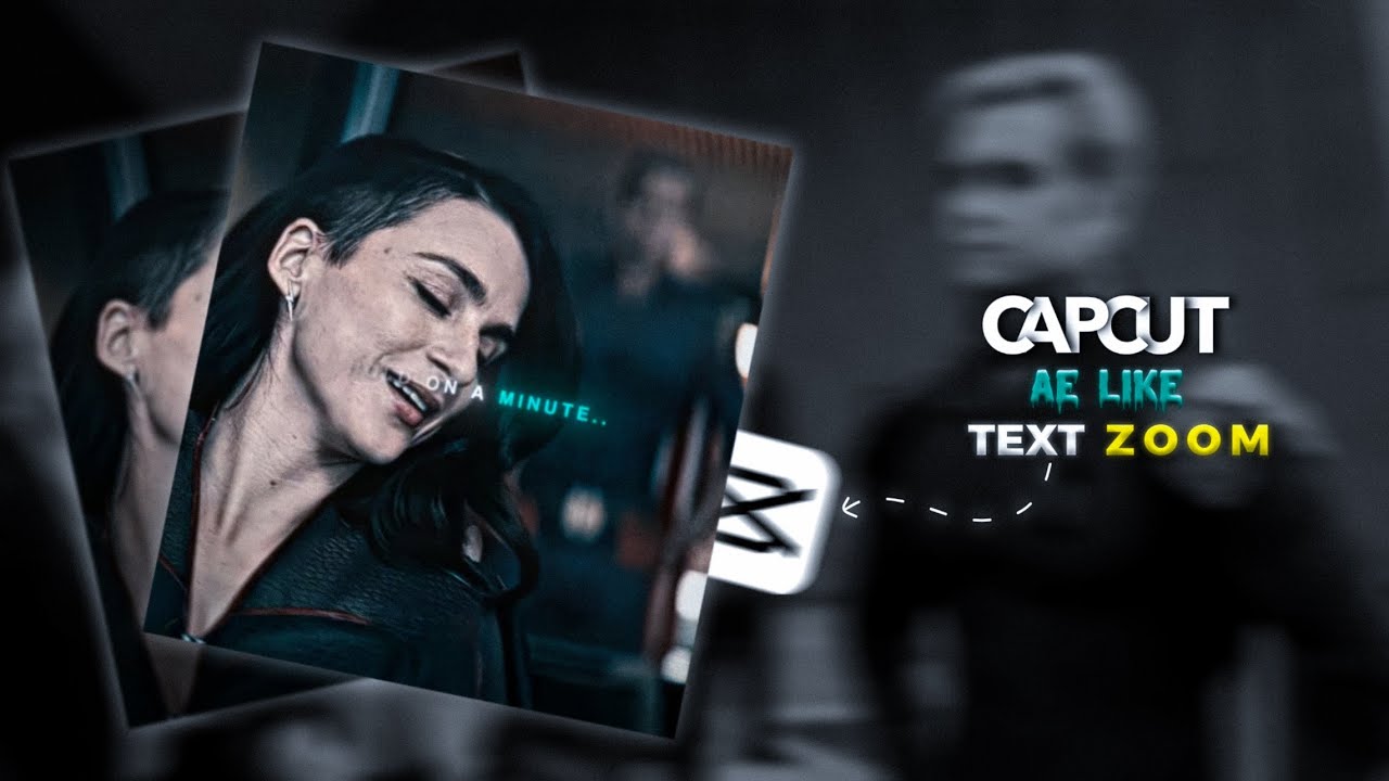How to make AE like text zoom on Capcut