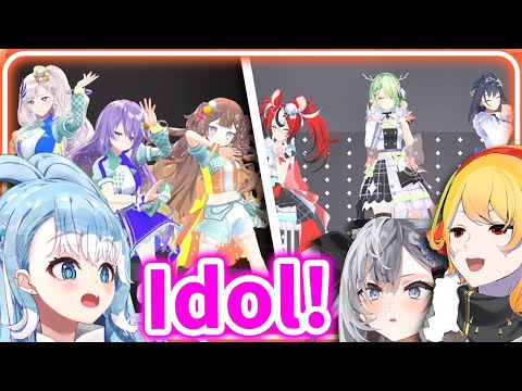 Gen 3 HoloID Reacts to HoloEN and HoloID Idol Performance 【HololiveEN】