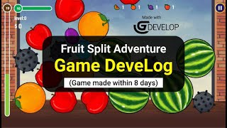 Fruit Split Adventure Game DeveLog 🍉🍊🍎🍇 my submission for GDevelop Jam03 screenshot 2