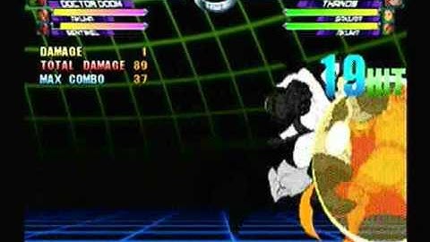 MvC2: Thanos PowerBall loop combo