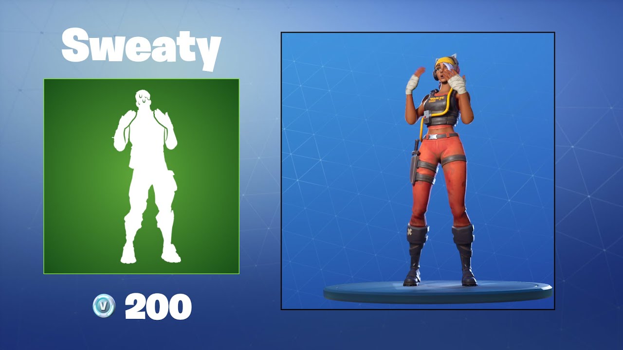 Sweaty Fortnite Emote YouTube