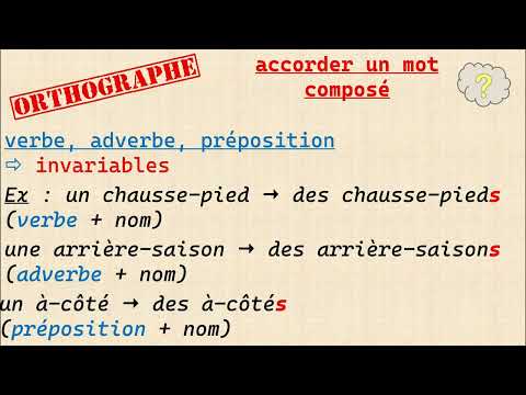 Comment accorder un mot composé