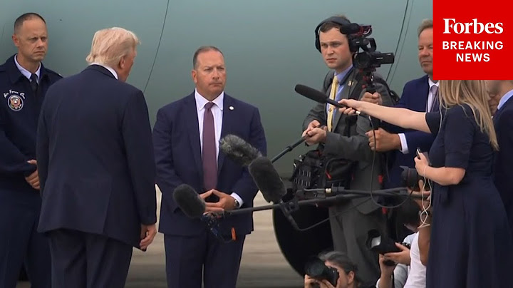 WATCH: President Trump Speaks To Reporters Upon Arrival At JBA