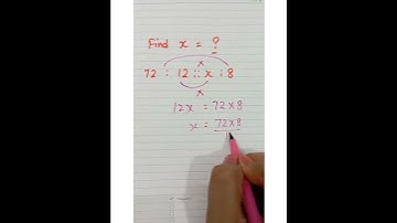 Find the value of X | Ratio and proportion #shorts#mathmatics #youtube #trick #preet tutorial