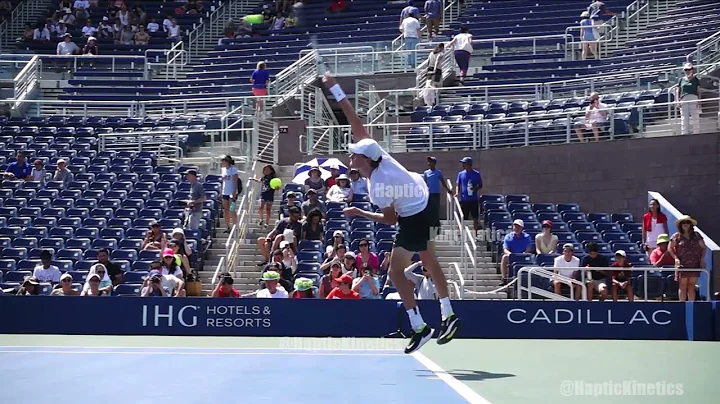 Jannick Sinner Serve slow motion US Open | 120 fps to 480 fps